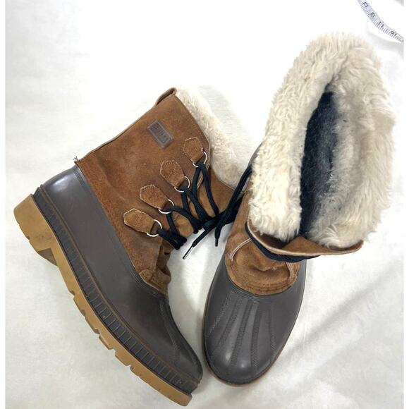 Sorel Made In Canada Kaufman Lined Snow Duck Boots Lace Up Men’s US 10 - Picture 1 of 11